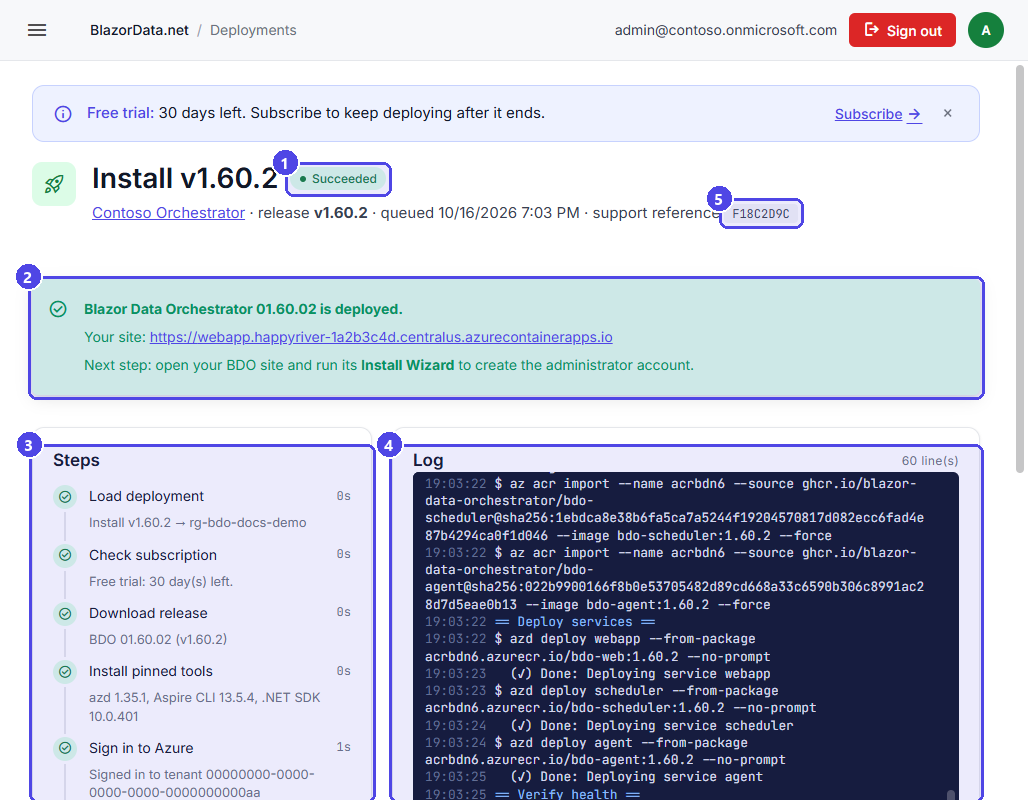 Deploy Blazor Data Orchestrator Into Your Own Azure Subscription With ...